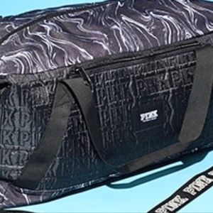 New in Package - VS Pink Duffel Bag - Black